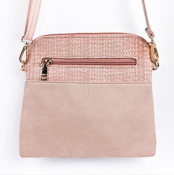 NWT Jen & Co. Tara Arrowhead Crossbody, Pink - Picture 2 of 6